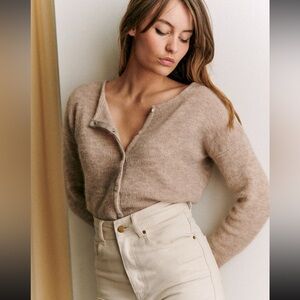 Sezane Gaspard Cardigan Beige XS